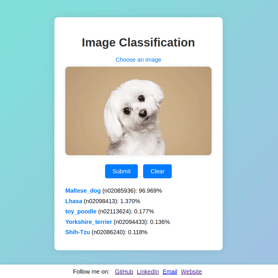 iClassify interface preview