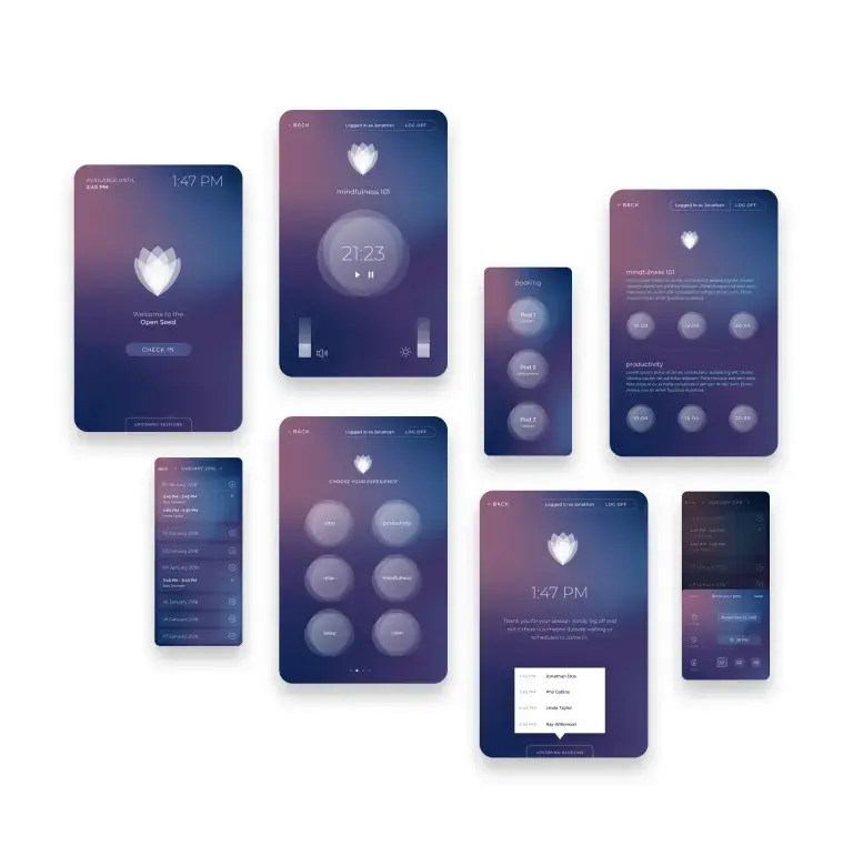 OpenSeed Meditation Pod interface preview